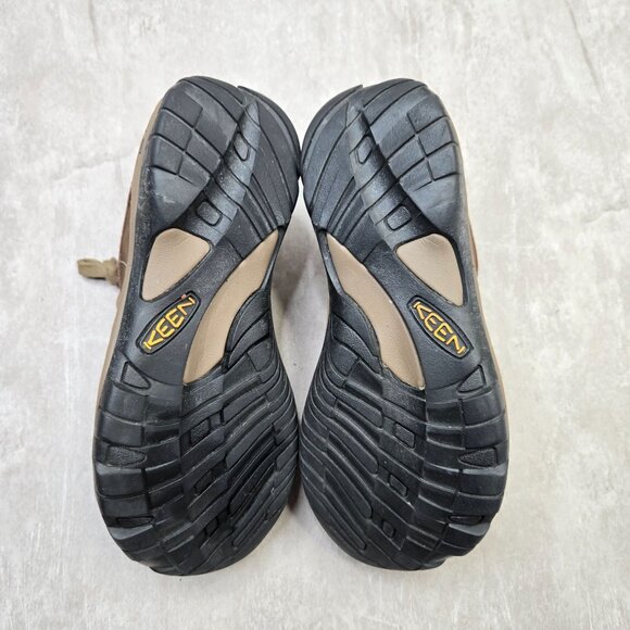 Keen Hiking Shoes Brown Leather Size 7 Outdoor Comfort Trail Lace Up Sneakers - Picture 7 of 13